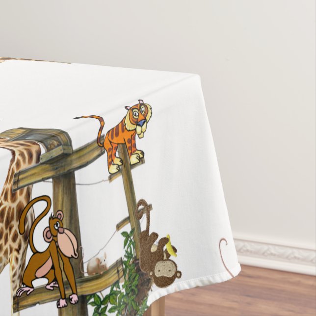 Tablecloth Wildlife Animals Geburtstag Tischdecke (Beispiel)