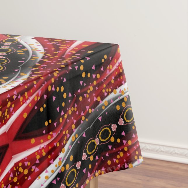 Tableclout Abstrakt schwarz Tischdecke (Beispiel)