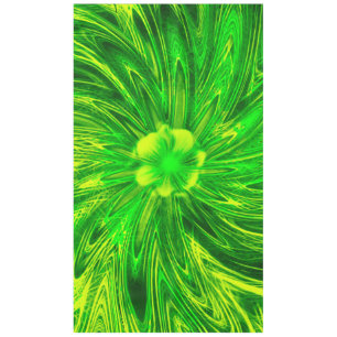 Tableclout Abstrakte Linien Grüne Blume Tischdecke