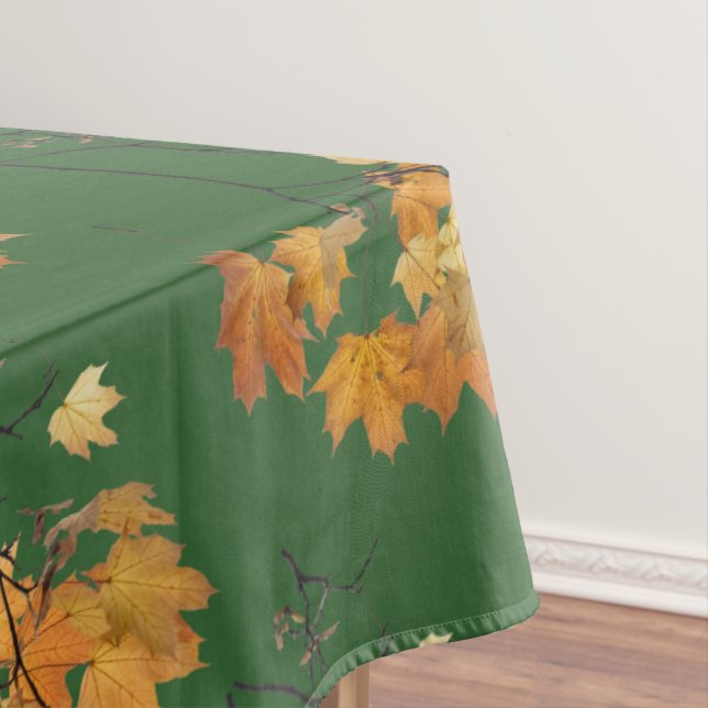 Tableclout aus Herbst Tischdecke (Beispiel)
