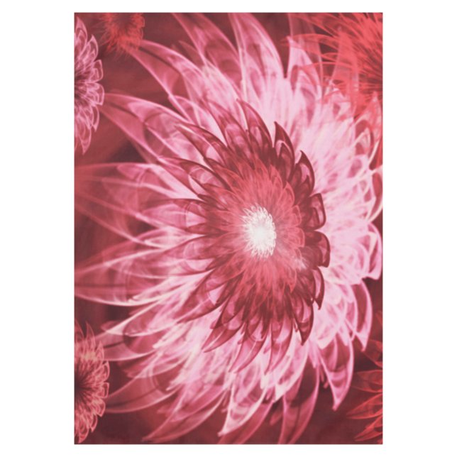 Tableclout Fantasy Blume Rot Tischdecke (Vorderseite)