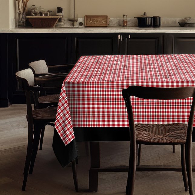 Tableclout Lumberjack Tischarm mit schwarzem Karo Tischdecke (Red Black Check Tablecloth Lumberjack Table Charm)