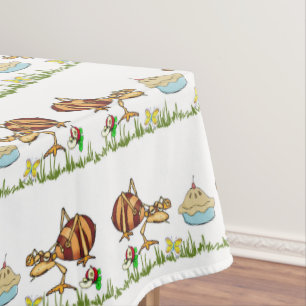 Tableclout Weiße Ameisen Apple Pie Butterfly Flora Tischdecke