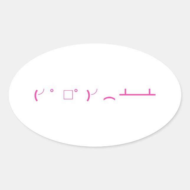 tableflip.club emoji sticker (Vorderseite)