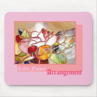 Tablel Flower Arrangement Sweet Pink Mousepad