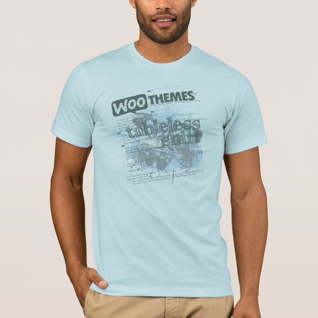 Tableless Shirt (Männer) - hellblau (Vorderseite)