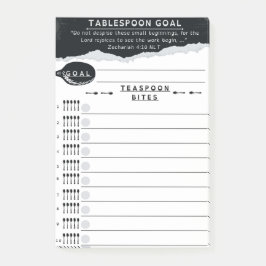 Tablespoon Goals List Post-it Klebezettel