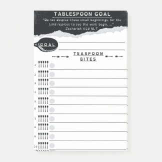 Tablespoon Goals List Post-it Klebezettel