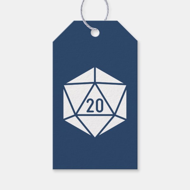 Tabletop Chic auf dem Navy-Gift-Tag Geschenkanhänger (Vorderseite)