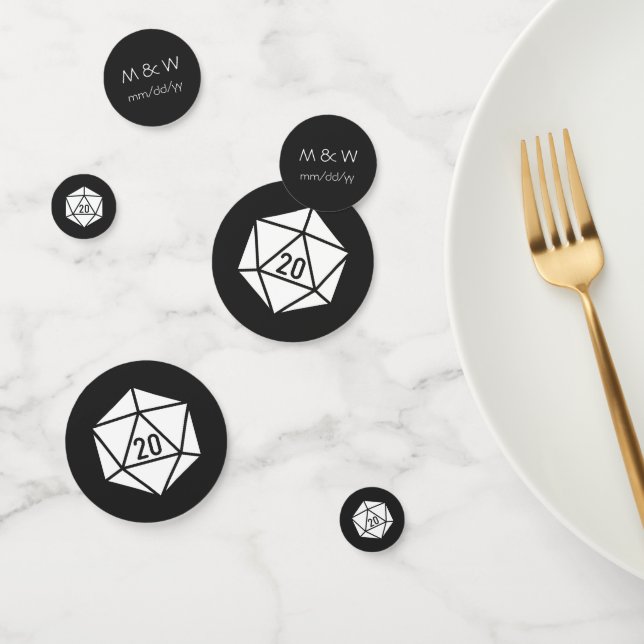 Tabletop Chic in Black Table Confetti Konfetti (Gruppe)