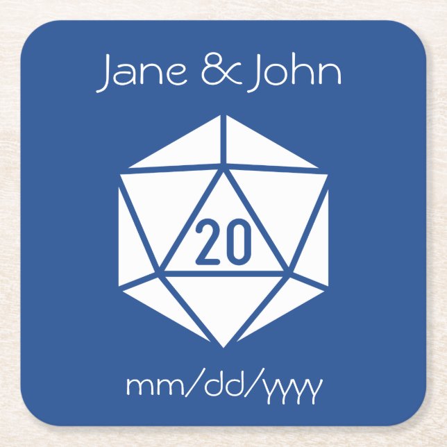 Tabletop Chic in Blue Paper Untersetzer (Vorderseite)