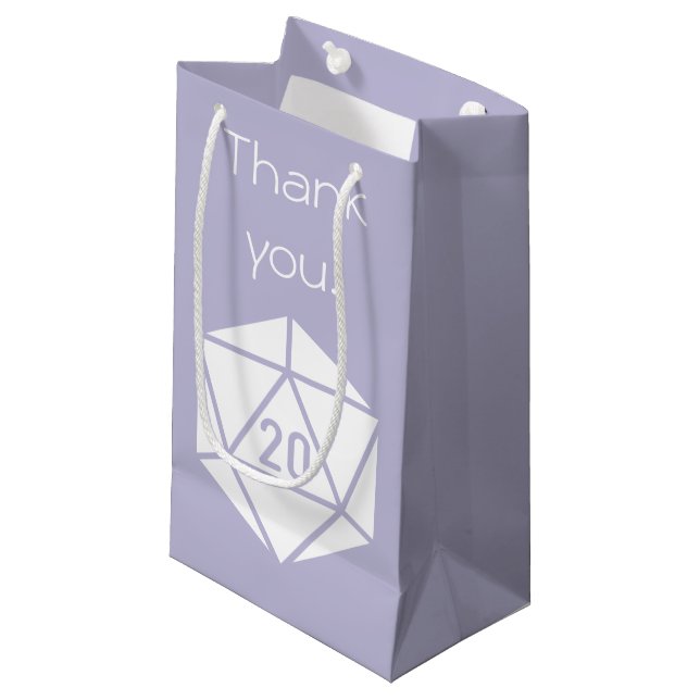 Tabletop Chic in der Lavendelbeutel Kleine Geschenktüte (Vorderseite Schrägansicht)