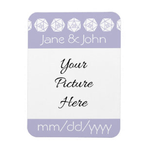 Tabletop Chic in Lavender Rett-the-Date Magnet
