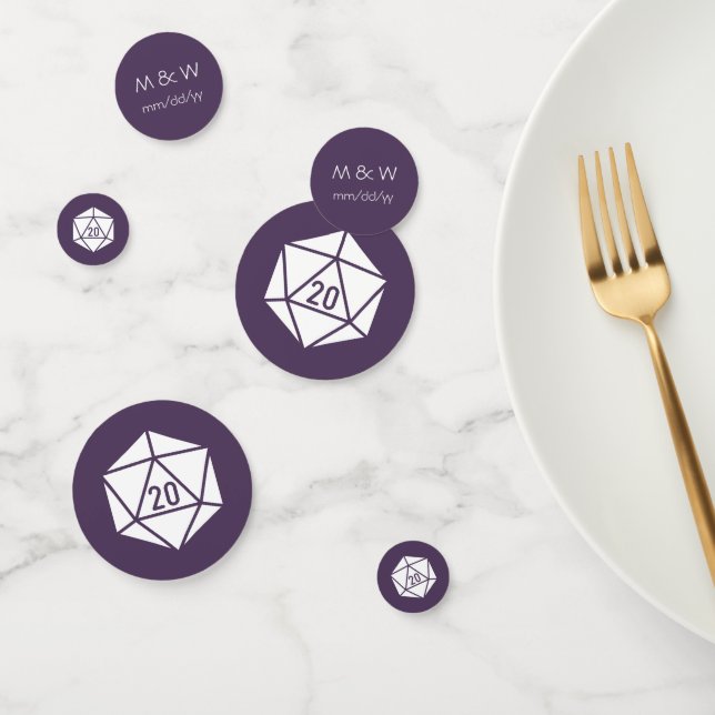Tabletop Chic in Lila Konfettentafel Konfetti (Gruppe)