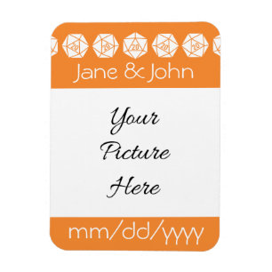 Tabletop Chic in Orange Rett-the-Date Magnet