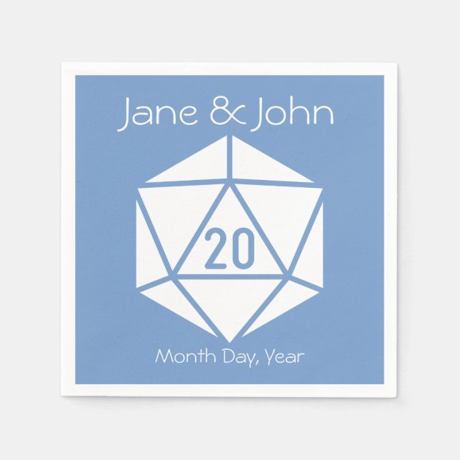 Tabletop Chic in Periwinkle Napkins Serviette (Vorderseite)