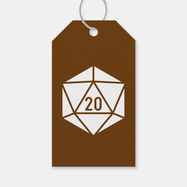 Tabletop Chic in Schokolade Geschenkanhänger (Vorderseite)