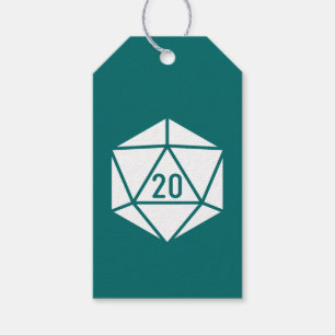 Tabletop Chic in Teal Geschenkanhänger