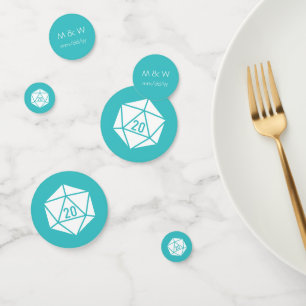 Tabletop Chic in Türkisch-Türkisfarben Konfetti