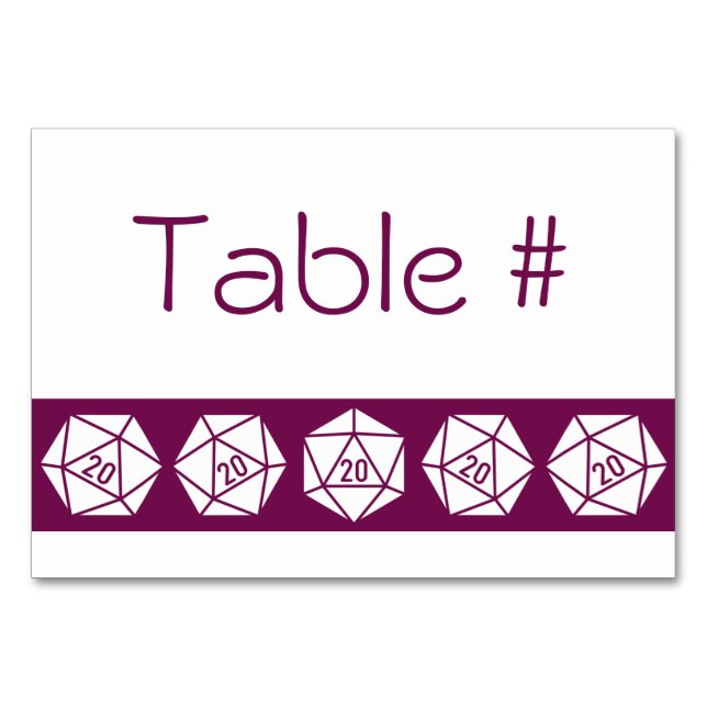 Tabletop Chic in Weinkarte Tischnummer (Vorderseite)