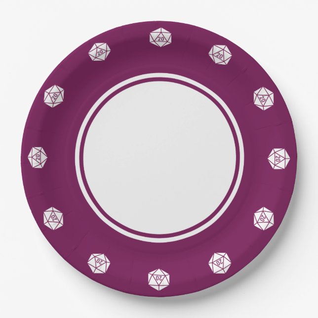 Tabletop Chic in Weinpapier Tafel Pappteller (Vorderseite)