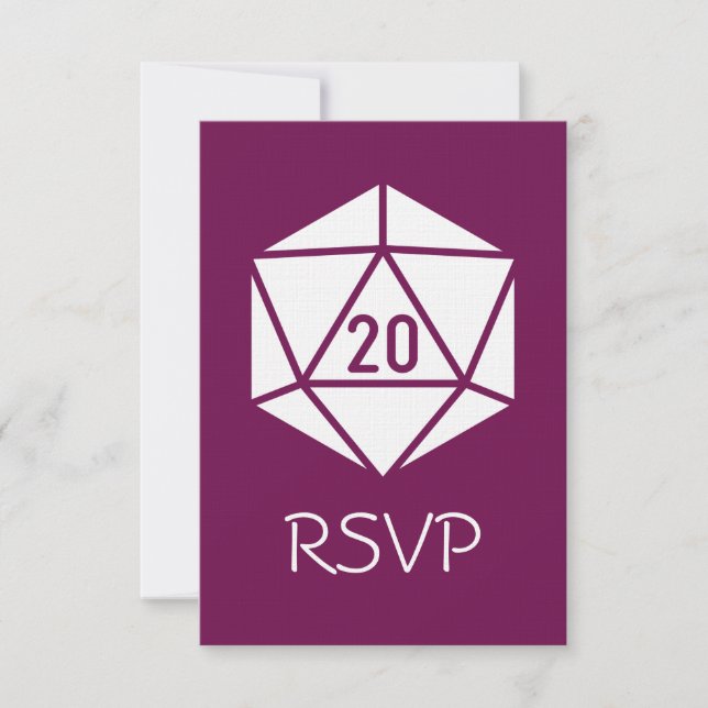 Tabletop Chic in Wine RSVP Card Karte (Vorderseite)