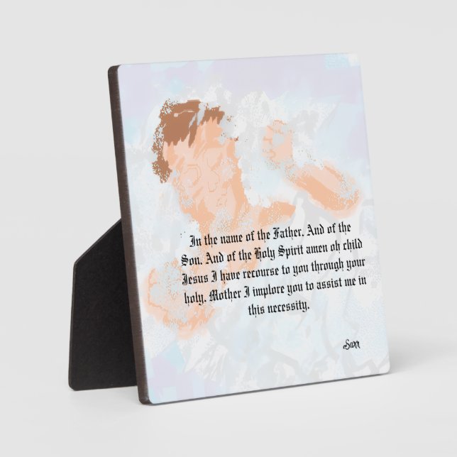 Tabletop Easel mit Leinwand : Retter Jesus Christu Fotoplatte (Vorderseite)