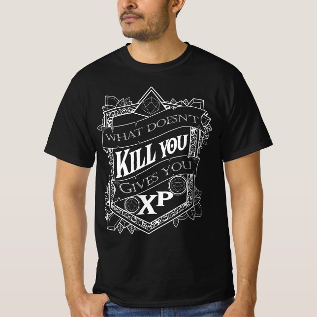 Tabletop Gaming Geschenk gibt Ihnen XP Würfel T-Shirt (Vorderseite)