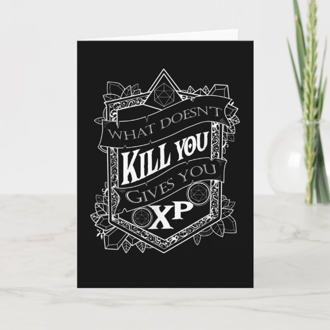 Tabletop Gaming gibt Ihnen XP Würfel Karte (Vorderseite)