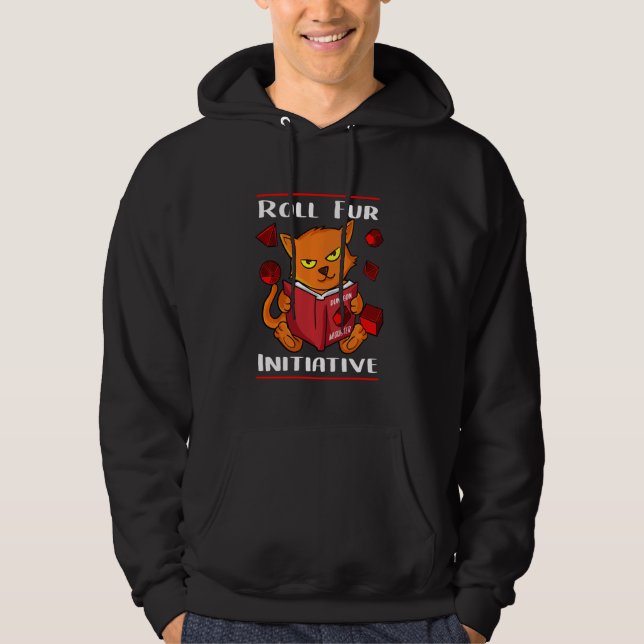 Tabletop Gaming Ttrpg RPG Roll for initiative Dung Hoodie (Vorderseite)