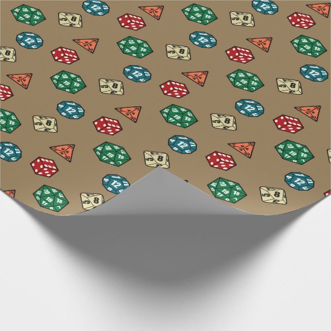 Tabletop Gaming Wrapping Paper Geschenkpapier (Ecke)