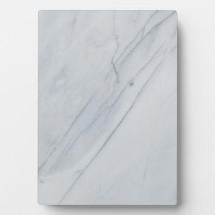 Tabletop Plaque aus weißem Marmor mit Easel Fotoplatte