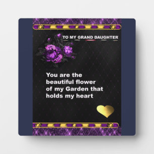 Tabletop Plaque, Geschenk an meine große Tochter a Fotoplatte