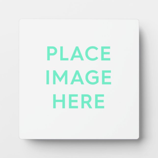 Tabletop Plaque mit Easel - 5,25 x 5,25 Fotoplatte (Vorderseite)