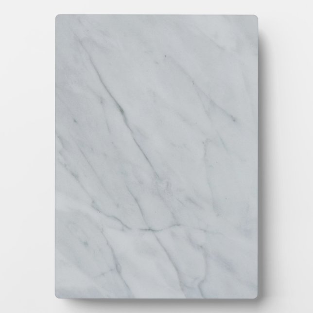 Tabletop Plaque mit Easel aus weißem Marmor Fotoplatte (Vorderseite)