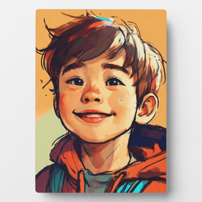 Tabletop Plaque mit Easel Fotoplatte (Vorderseite)