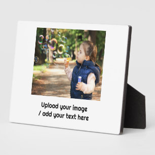 Tabletop Plaque mit Easel Fotoplatte