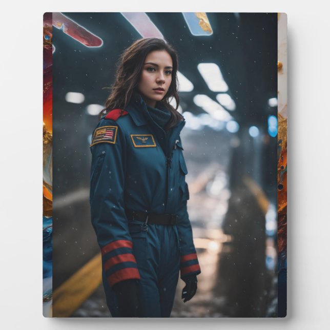 Tabletop Plaque mit Easel Fotoplatte (Vorderseite)