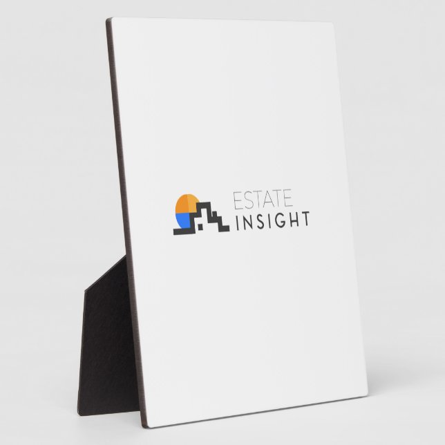 Tabletop Plaque mit Easel Fotoplatte (Seite)