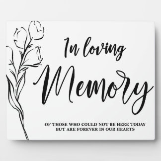 Tabletop Plaque mit Easel Fotoplatte