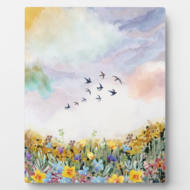 Tabletop Plaque mit Easel Fotoplatte (Vorderseite)