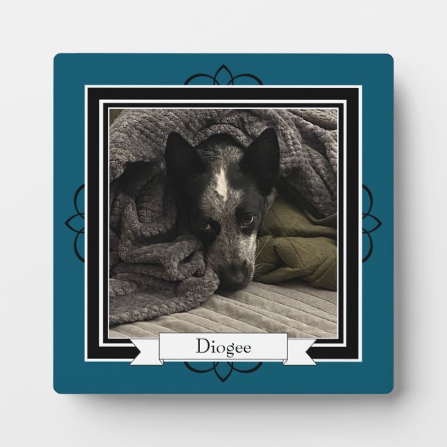 Tabletop Plaque mit Easel Fotoplatte (Vorderseite)