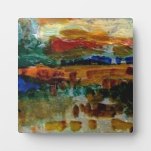 Tabletop Plaque mit leicht/reich an Landschaft! Fotoplatte