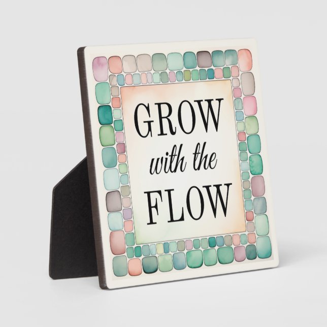 Tabletop Plaque wachsen mit der Flow Inspiration A Fotoplatte (Vorderseite)