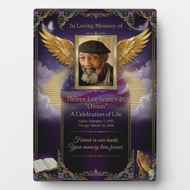 Tabletop Plaque with Easel Fotoplatte (Vorderseite)