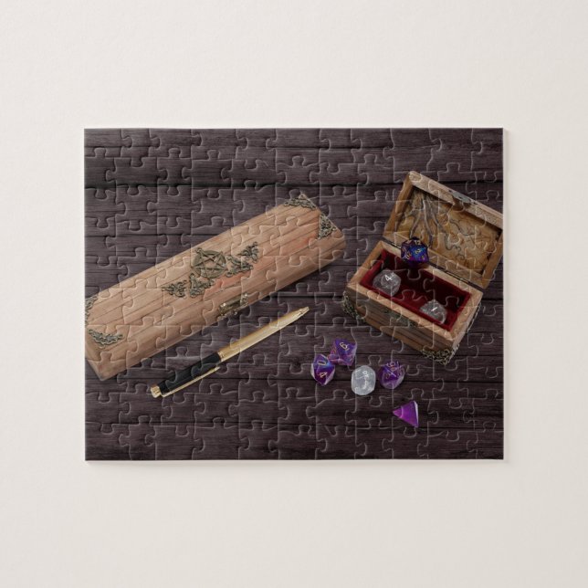 Tabletop RPG | Box "Old School PnP Role Player" Puzzle (Horizontal)