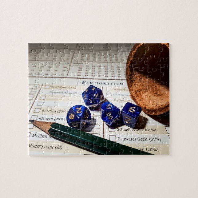 Tabletop RPG | Fantasy Role Player Character Sheet Puzzle (Horizontal)