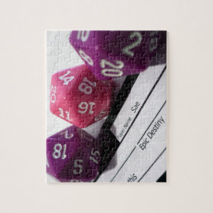 Tabletop RPG   PNP Rollenspiel Blatt Würfel Puzzle