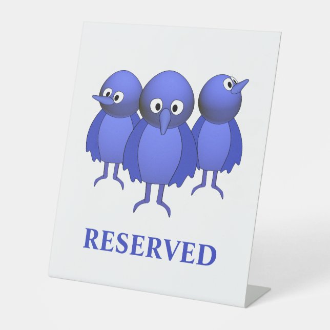 Tabletop Sockelschild (Vorderseite)