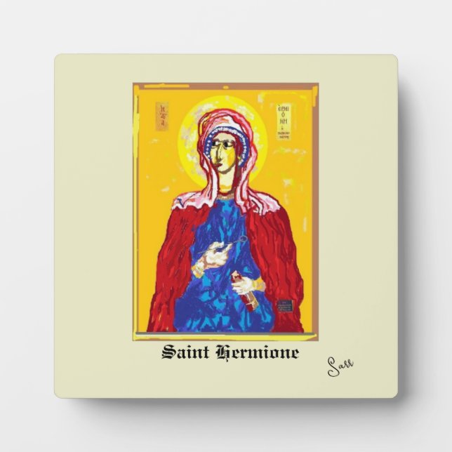 Tabletop W/Leinwand: Saint Hermione Fotoplatte (Vorderseite)